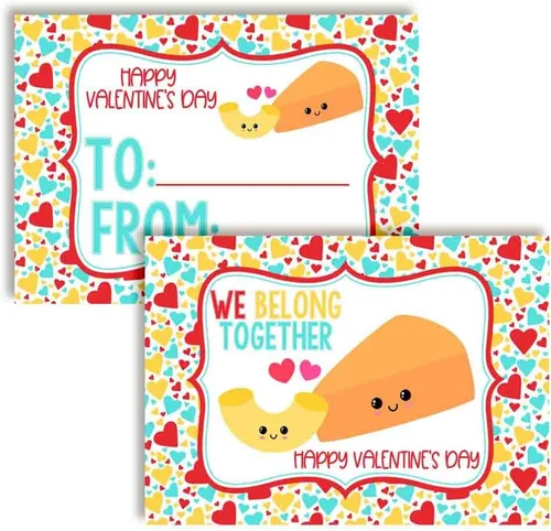 Vista 20 de AmandaCreation - Tarjetas para el día de San Valentín con chispas de chocolate con chispas de chocolate para regalar a amigos y compañeros de clase
