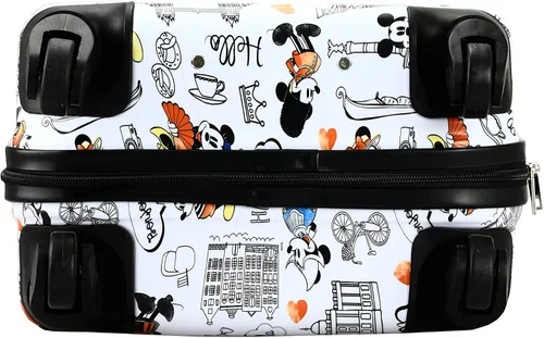 Vista 7 de Bioworld Disney Mickey Mouse - Juego surtido de equipaje de 3 piezas, color blanco, Blanco