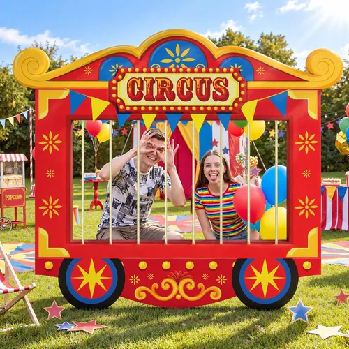 Vista 8 de Kit de recortes de cartón para decoración de fiesta de circo
