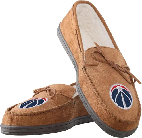 Vista 5 de FOCO Pantuflas tipo mocasín con logotipo del equipo de la NBA para hombre