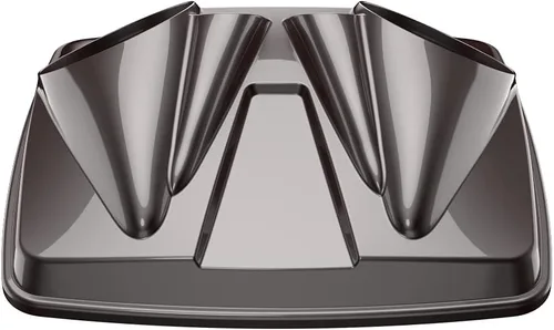 Vista 32 de Tapas de altavoz dobles de 8 pulgadas a juego para Advanblack/OEM Harley Rushmore estilo Razor, Chopped & King Tour Pak Whisky ámbar