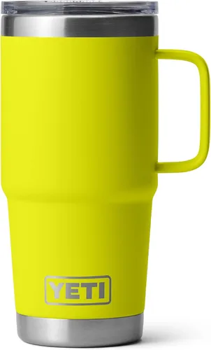 Vista 24 de YETI - Vaso de viaje Rambler de 20 onzas, de acero inoxidable, aislada al vacío con tapa fuerte Stronghold Blanco