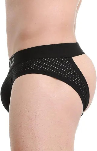 Vista 4 de Bolsa acolchada de malla para hombre Athelic Supporters Transpirable Jockstrap Cintura elástica de tiro bajo