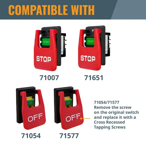 Vista 6 de POWERTEC 71834 Caja de interruptores profundos con herrajes para compatibilidad con POWERTEC Switch - 71007, 71651, 71054, 71577
