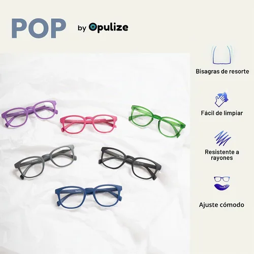 Vista 4 de OPULIZE Gafas de lectura POP para mujeres y hombres