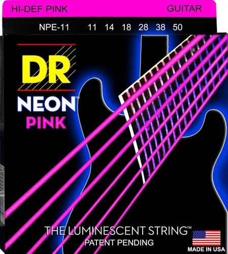 Vista 9 de DR Strings NBE-9 - Cuerdas para guitarra eléctrica de color azul neón de alta definición, cuerda ligera, 9-42
