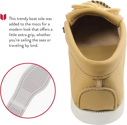 Vista 4 de Minnetonka Mocasines Thunderbird para mujer, Marrón (Brown Suede)