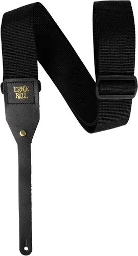 Vista 2 de Ernie Ball Polypro - Correa para guitarra acústica, color negro (P05365)