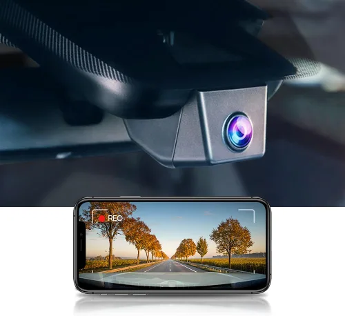 Vista 8 de Fitcamx Cámara de salpicadero delantera y trasera 2K para Lexus NX 350 300 Sport 250 F Premium, aspecto OEM, video HD dual de 1440P+1080P, grabación
