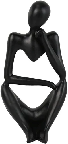 Vista 12 de Asng Estatua de escultura abstracta estilo pensador de resina, figuras coleccionables, decoración de escritorio para oficina en casa
