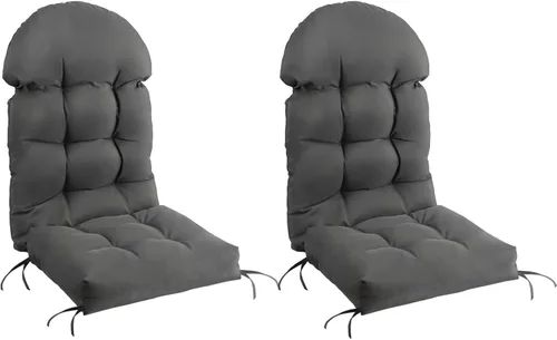 Vista 22 de FUNBERRY - Cojín para silla Adirondack, cojines gruesos y cómodos para mecedora, antideslizante, con protector contra decoloración, impermeable