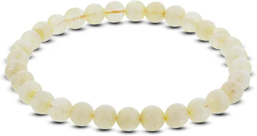 Vista 328 de Gem Avenue Handmade Round Bead Stretch Bracelet Unisex Natural Stone Beaded Jewelry for Men & Women, Elastic Wristband for Daily Wear