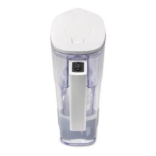 Vista 2 de Aquara® Jarra de filtro de agua ultra delgada de 5 tazas con 1 filtro estándar, sin BPA, certificado WQA que reduce el cobre, mercurio, cloro y más