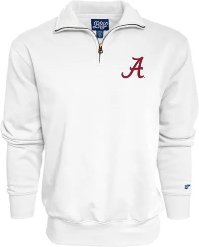 Vista 81 de Blue 84 Sudadera con cremallera de un cuarto para hombre de la NCAA