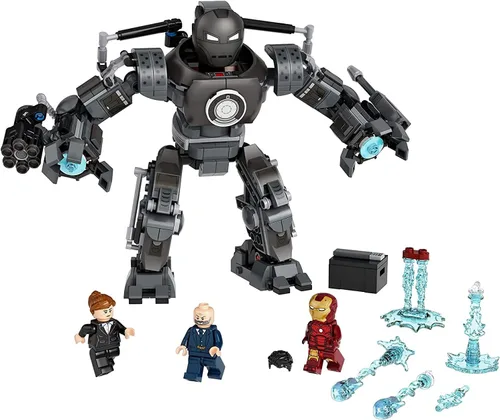 Vista 2 de LEGO Marvel Iron Man Monger Mayhem Set 76190, Avengers Mech - Juguete de construcción, figura de acción, con figuras de Iron Man, Obadiah Stane