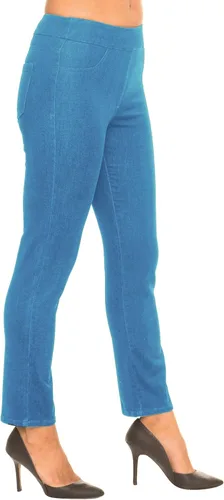 Vista 3 de Lior Paris - Pantalón con pierna cónica para mujer con lavado de enzimas y bolsillos traseros funcionales