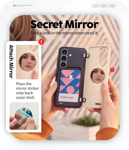 Vista 151 de GOOSPERY Parachoques magnético para puerta compatible con Galaxy S9 Plus, tarjetero tipo billetera con cierre automático por iman, funda protectora