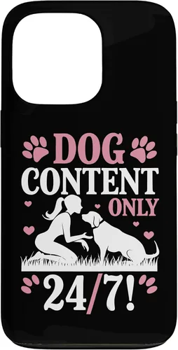 Vista 10 de Dog Content Only 24 7 Dog Mom Puppy Lover Hearts Case for iPhone 17