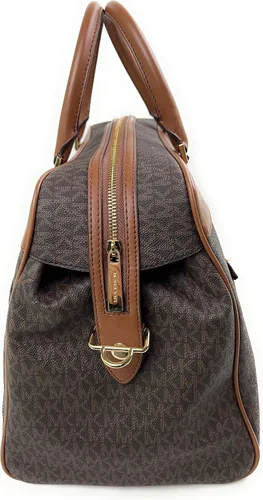 Vista 5 de Michael Kors Bolsa de viaje grande con funda para carrito marrón