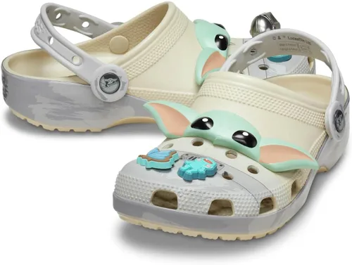 Vista 2 de Crocs Zuecos clásicos unisex para adultos, edición especial Star Wars Grogu