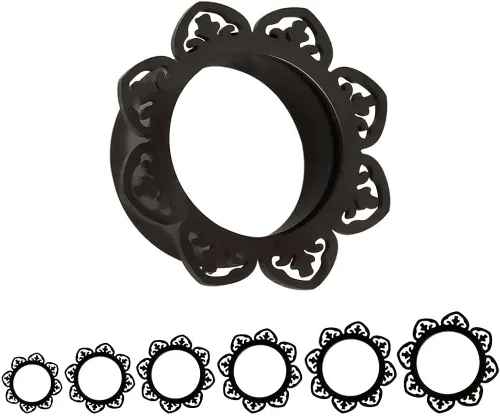Vista 5 de KUBOOZ 2017 - Expansor de acero inoxidable para oreja, tapón con diseño de espigas, 8-25mm