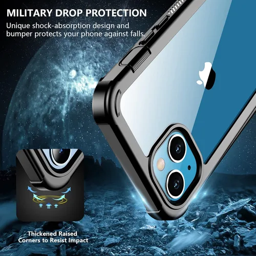 Vista 5 de Red2Fire Funda para iPhone 13, [Cuerpo Completo 360] [Protección de Servicio Pesado] con Protector de Pantalla Integrado Resistente Robusto 12 Pies