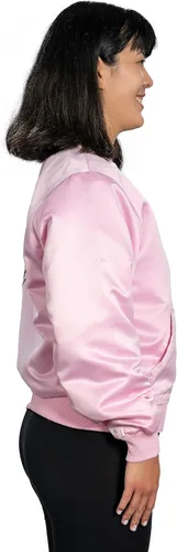 Vista 5 de Mad Engine Grease - Chaqueta de disfraz rosa para mujer, disfraz de los años 50, disfraz de Halloween para mujer