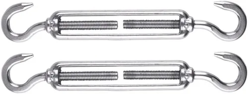 Vista 3 de CABAX Kit de accesorios de vela para vela triangular cuadrada serie M6, acero inoxidable antioxidante resistente con 4 tensores, 6 ojales