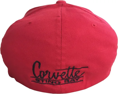 Vista 2 de Corvette Flex Fit con sombrero con emblema C2 LXL se adapta a 7-38 pulgadas a 7-58 pulgadas