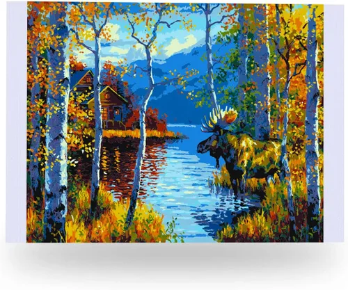 Vista 11 de Ledgebay Pintura por números, para adultos, de principiantes a avanzados, divertidos proyectos de arte y manualidades, Rompecabezas de huerta, 16 x