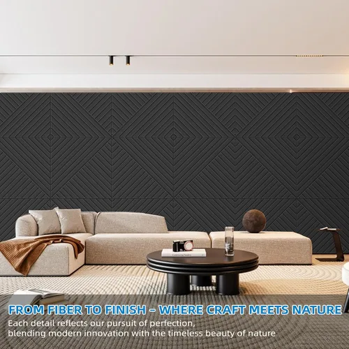Vista 3 de CIUIUTIC - Paneles acústicos de pared, paquete de 6 paneles acústicos de 20 x 20 pulgadas, paneles acústicos decorativos, arte de pared absorbente