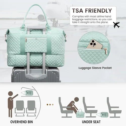 Vista 4 de Bolsa de viaje acolchada Weekender Bag para mujer