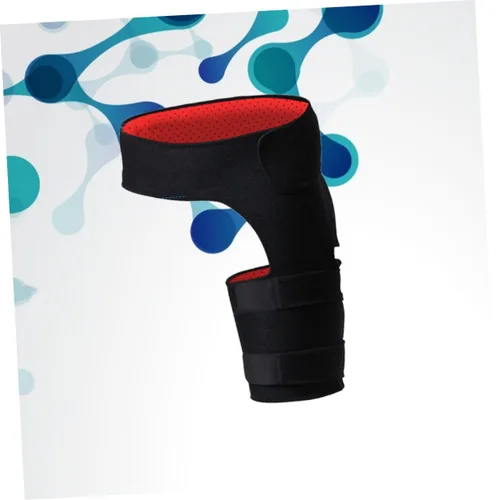 Vista 4 de Toyvian Soporte de compresión ajustable para cadera y muslo, correa de soporte con tensión elástica ancha, protector de cadera transpirable