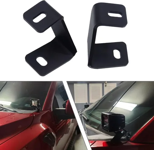 Vista 8 de WeiSen Soportes de luces auxiliares compatibles con F150 Raptor 3rd 2021-2024 Soporte de montaje de luz de bisagra de capó