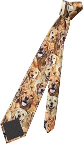 Vista 7 de OPSREY Labrador Retriever Perros Imprimir Corbata de los Hombres Corbata Moda Causal Clásico Flaco Corbata Para Boda Cena Fiesta, Negro