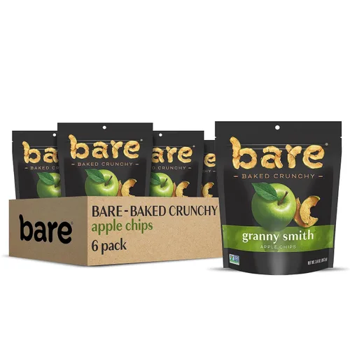 Vista 12 de Bare Chips de coco crujientes al horno desnudo, tostadas, 3 veces bolsas compartidas (6 pack)