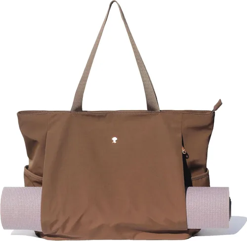 Vista 30 de Bolsa para esterilla de yoga ESVAN, bolsa de mano para yoga, bandolera para esterilla de yoga, bolsa de transporte para oficina, yoga, pilates