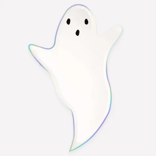 Vista 7 de Meri Meri Platos de papel de Halloween (paquete de 8), platos desechables para fiesta, fiesta de Halloween, niños y adultos, uso en interiores