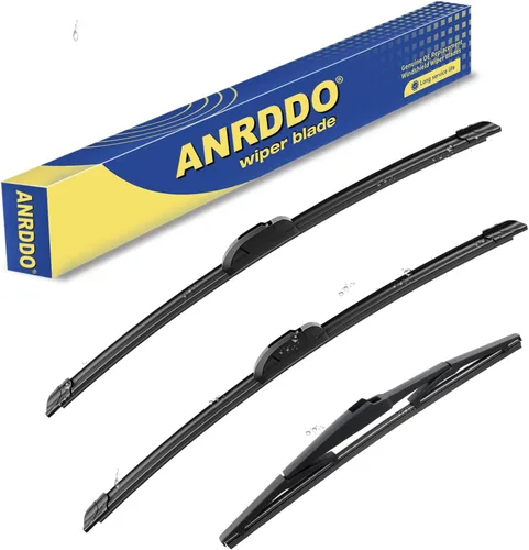 Vista 31 de ANRDDO Limpiaparabrisas de repuesto de fábrica para Audi A6 C6 S6 A6 2005-2011 Juego de limpiaparabrisas de 22"+22" con bloqueo superior