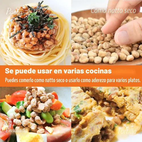 Vista 7 de YAMASAN KYOTO UJI Natto de Soja Fermentada Japonesa, Frijoles Natto Liofilizados, Probiótico y Prebiótico Japonés Superalimento – Vitamina K, Bajo