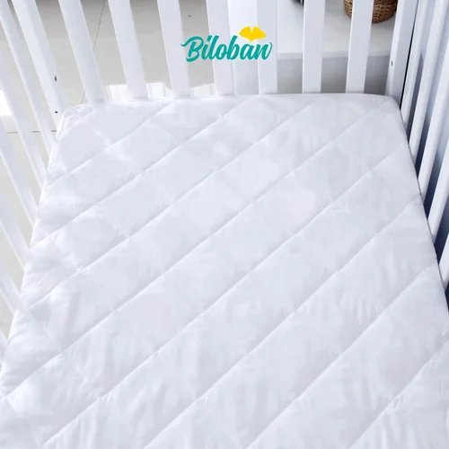 Vista 6 de Protector de colchón para cuna con cremallera, funda impermeable para colchón de cuna, transpirable y absorbente, funda de 6 lados totalmente