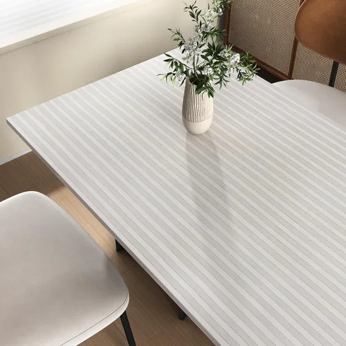 Vista 3 de Papel tapiz de listones de madera gris, paneles de madera autoadhesivos para pared, papel de contacto a rayas de madera para armarios y cajones, 6.