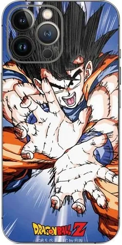 Vista 5 de Skinit Calcomanía para teléfono compatible con iPhone 14 Pro Max, diseño oficial de Dragon Ball Z Red Ribbon Army