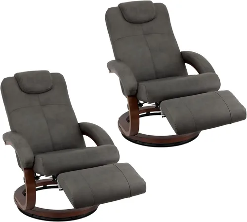 Vista 11 de RecPro Charles - Silla reclinable de 28 pulgadas, muebles de autocaravana de diseño moderno (1, castaño)