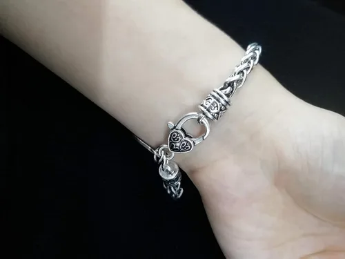Vista 3 de Lemegeton Talisman for Love - Pulsera Wicca con dije de pentáculo de Salomón para el amor Metal no conocido