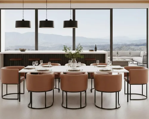 Vista 17 de HNY Silla de comedor moderna de mediados de siglo tapizada en forma de barril, negra, con brazos, silla de cocina y comedor de cuero, silla auxiliar