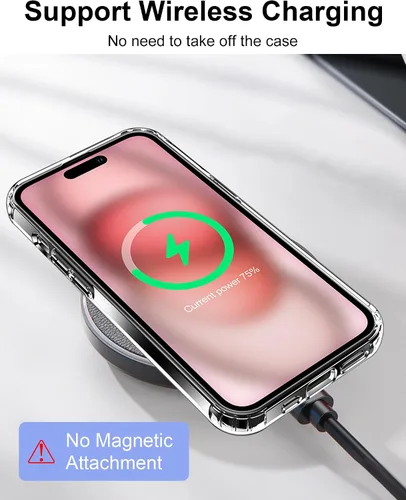 Vista 454 de HOOMIL Funda para iPhone 7 Plus/iPhone 8 Plus de 5.5 Pulgadas, sin amarillamiento, protección contra caídas, cubierta trasera dura transparente