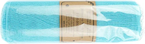 Vista 6 de MEEDEE Malla Decorativa Azul Claro Rollos de 10 Pulgadas Rollos de Malla Decorativa Turquesa Cinta de Malla Básica para Árbol de Navidad, Guirnalda