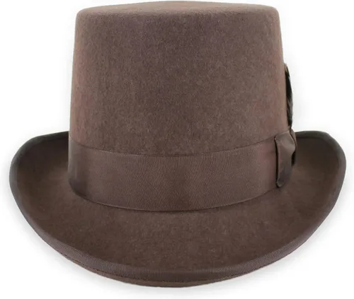 Vista 3 de Belfry Topper, sombrero 100% de algodón con forro satinado, negro, disponible en 4 tallas, para hombre