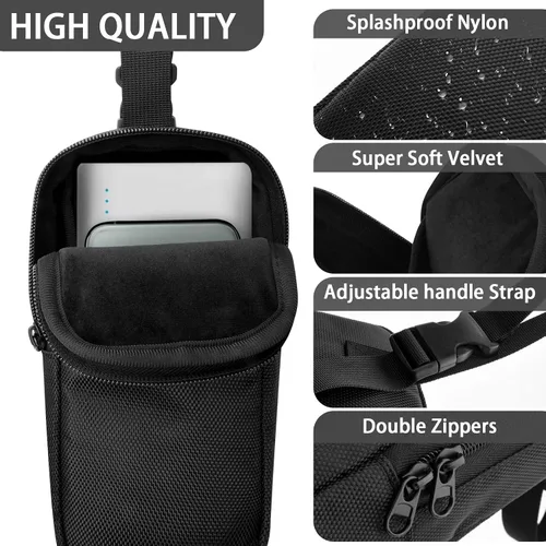 Vista 5 de Funda de viaje para banco de energía Anker, bolsa de almacenamiento de cargador portátil Compatible con Anker 20,00mAh 87W A1383, 337 Power Bank